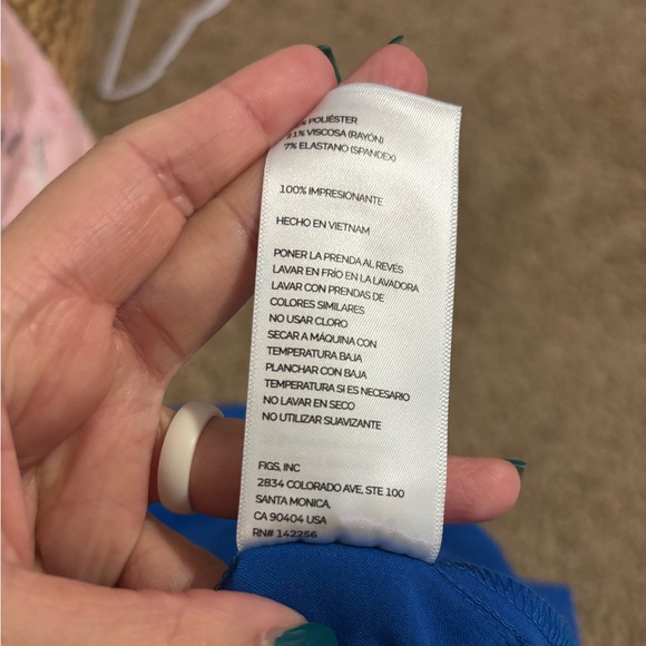 Figs Catarina One-Pocket Scrub Top Blue Size Small - Picture 6 of 8